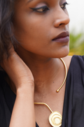 Vritta Open Brass Choker Necklace