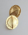 Anantha Brass Stud Earrings | Mythos Collection
