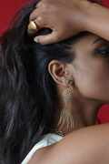 Peacock Lattice Dangle Earrings