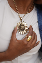 Sunkeeper brass necklace