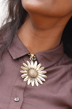 Sunkeeper brass necklace