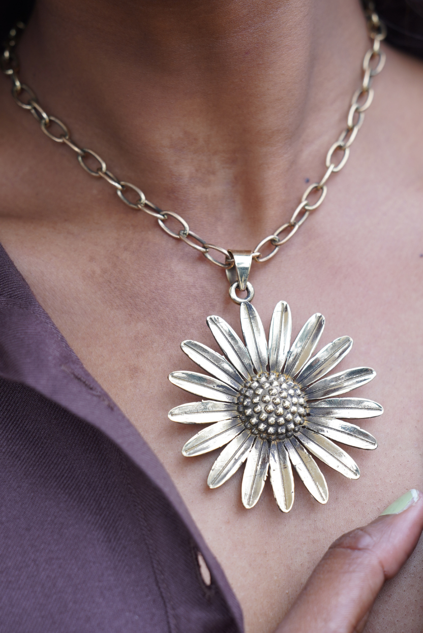 Sunkeeper brass necklace