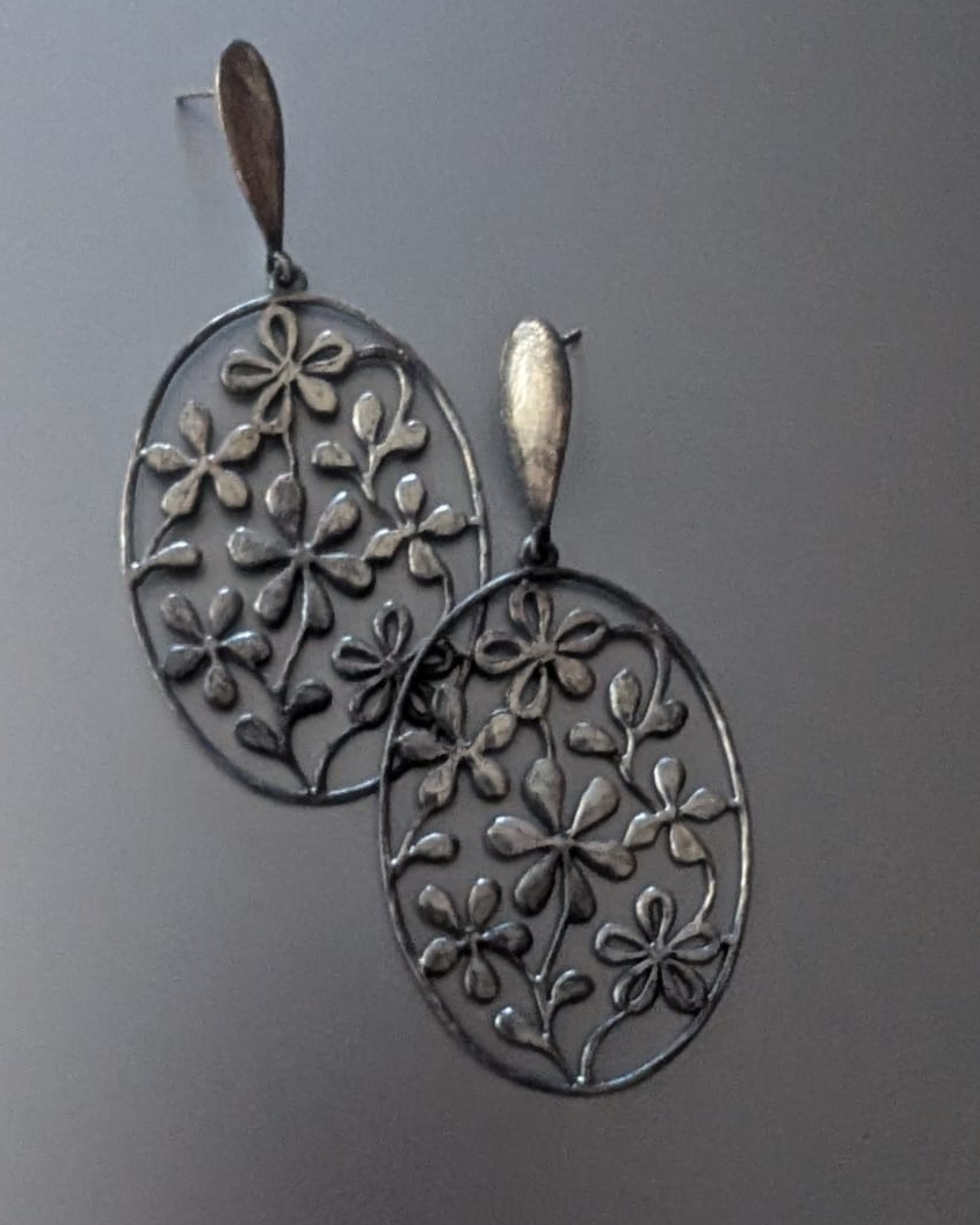 Wild Bloom Oval Earrings