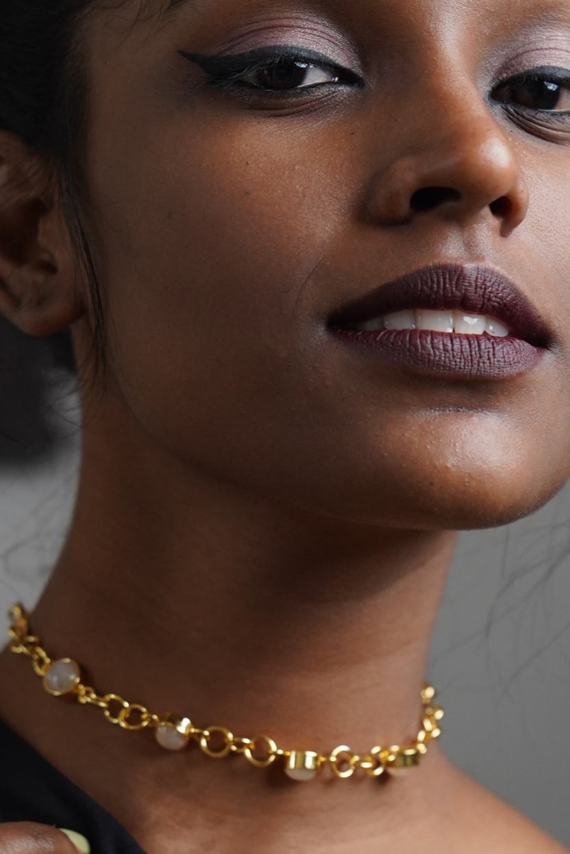 Moonfall Brass Pendant Necklace | Afterlight Collection