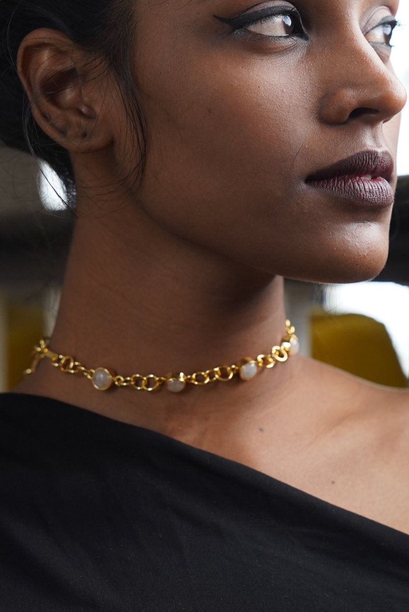 Moonfall Brass Pendant Necklace | Afterlight Collection