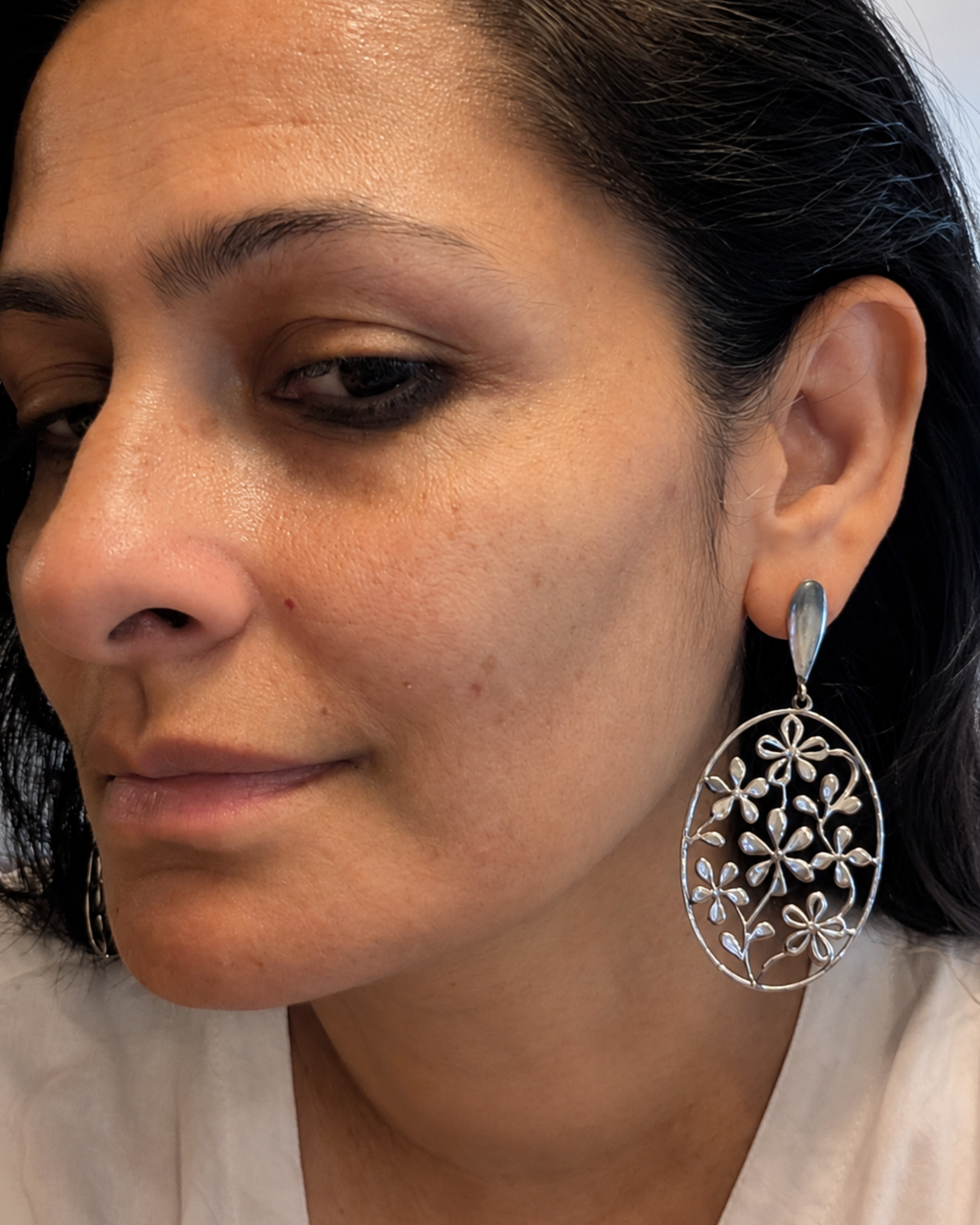 Wild Bloom Oval Earrings