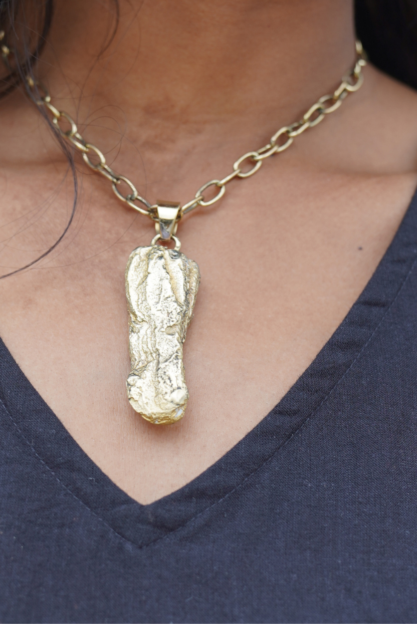 Rootform Brass Necklace | Unearthed Collection