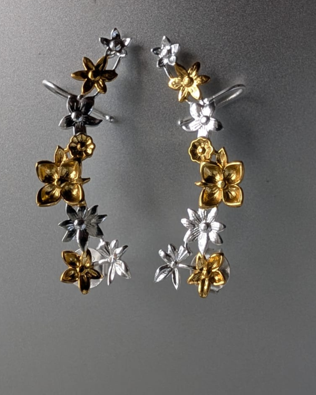 Golden Bloom Climber Earrings | Wildflower Theory