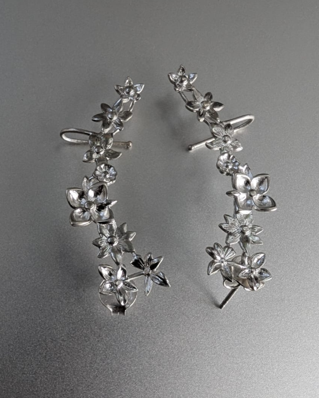 Bloomtrail Climbers in sterling silver