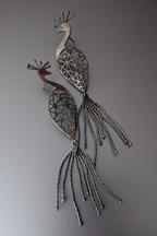 Peacock Lattice Dangle Earrings
