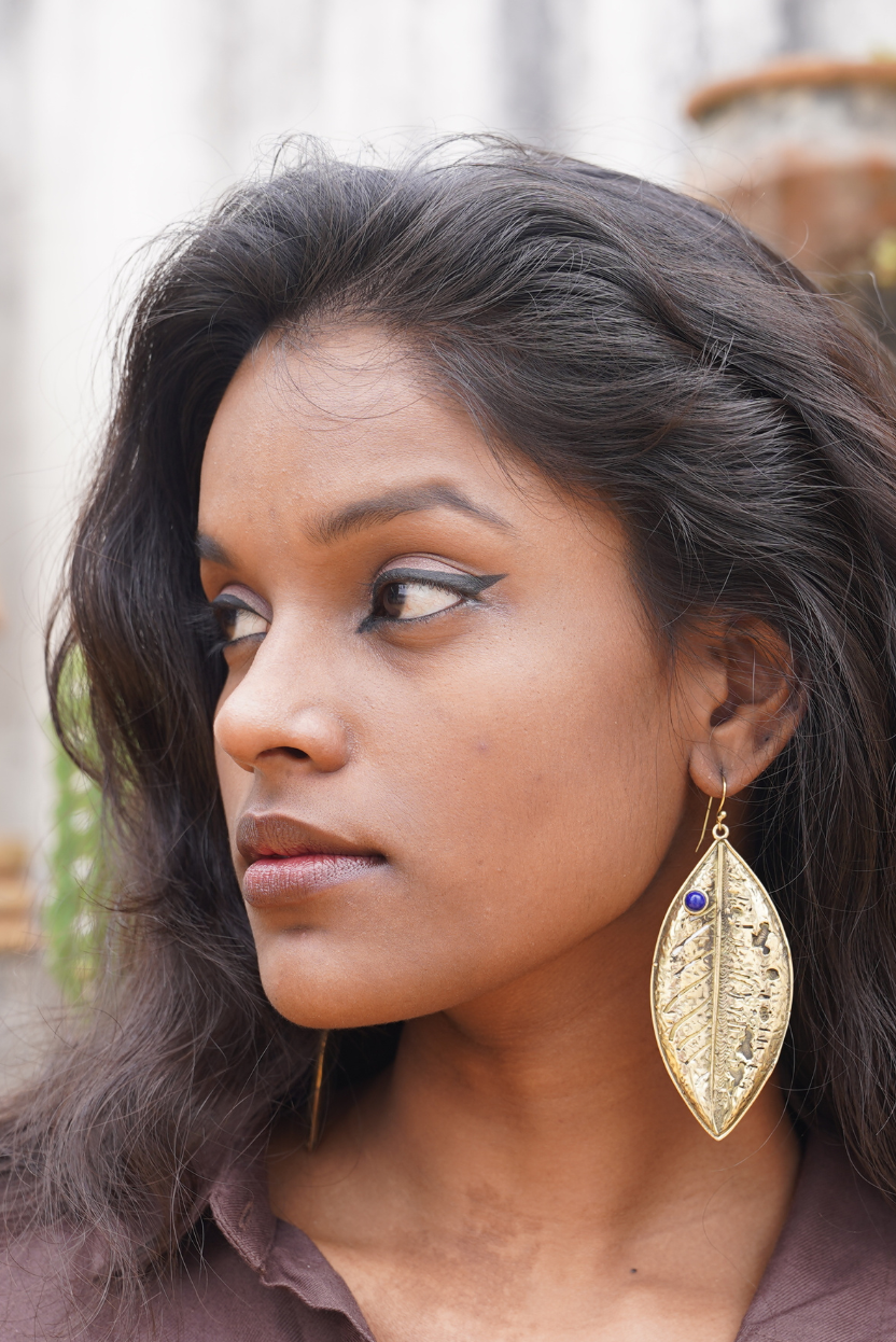 Sylva Leaf Dangle Earrings | Unearthed Collection