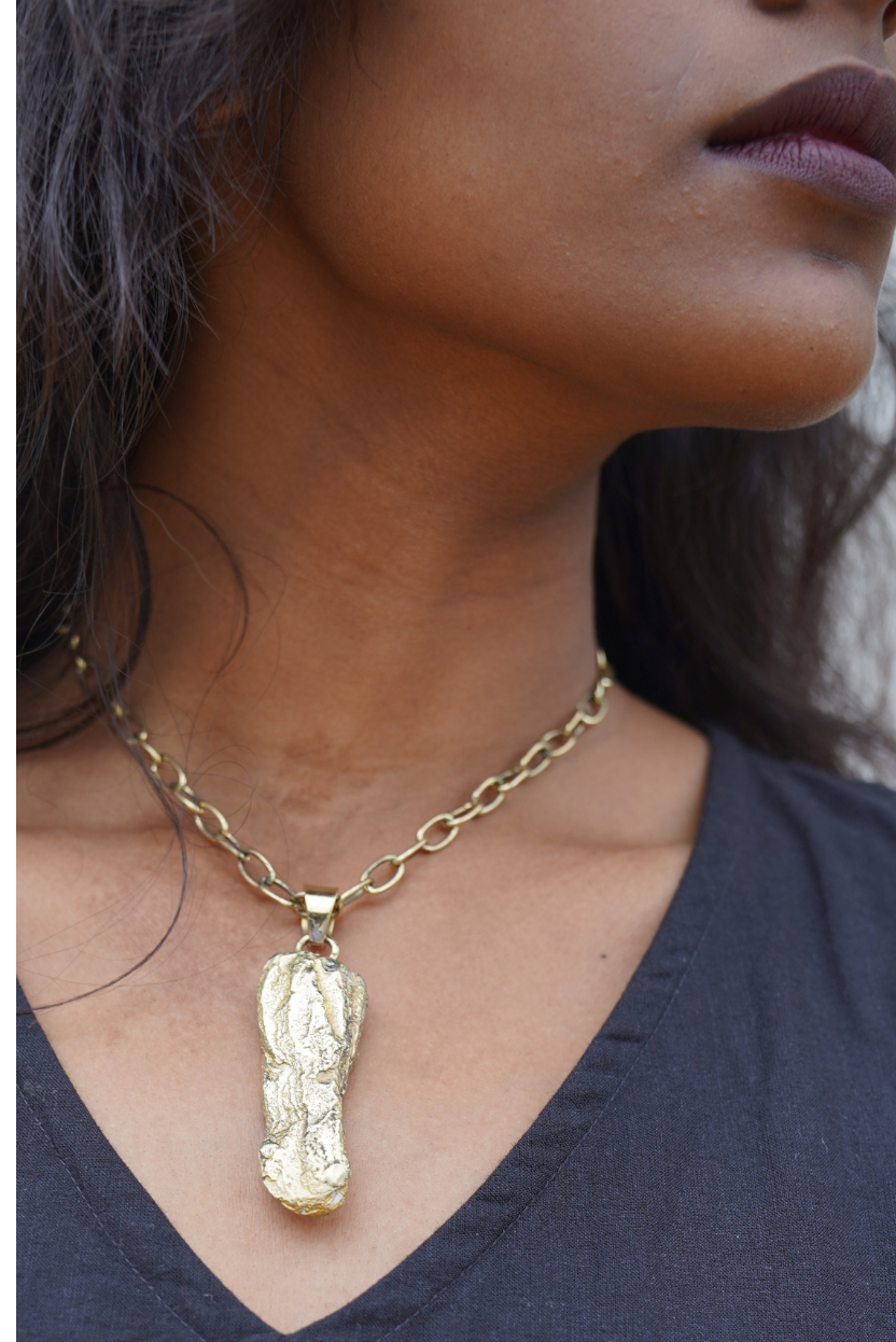 Rootform Brass Necklace | Unearthed Collection